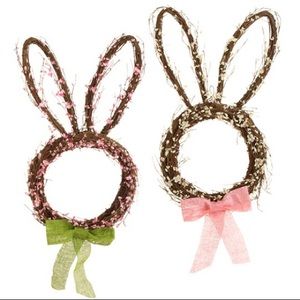 NWT bunny rabbit wreath Easter Spring Summer